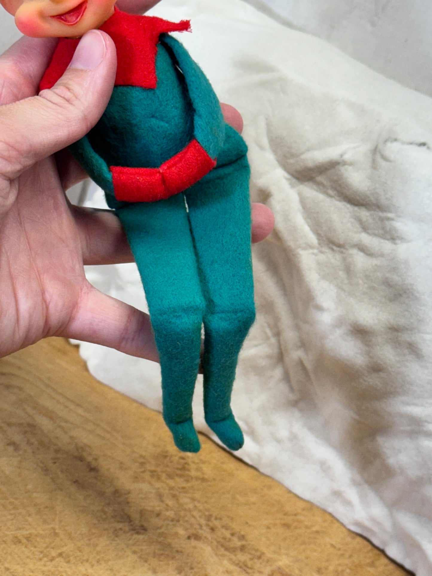 Japan Green Knee Hugger Elf Vintage #1709