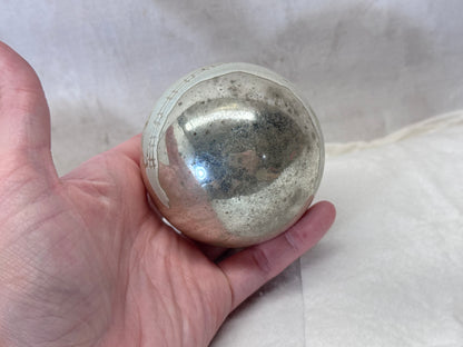 Vintage Shiny Brite Stencil House Glass Ornaments #2158