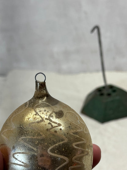 Vintage Christmas Glass Ornament #1795