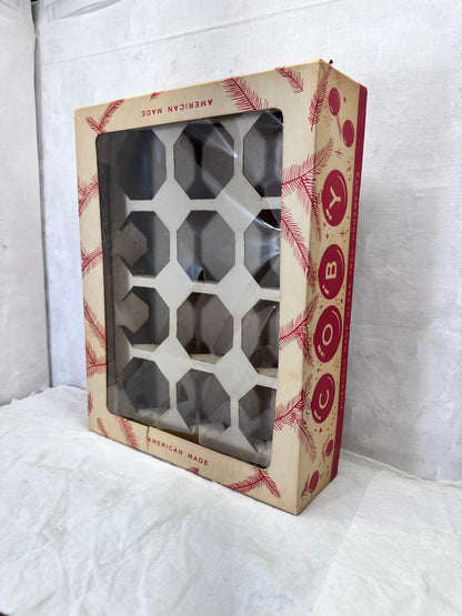 Coby Christmas Ornament Box Empty Vintage #1973