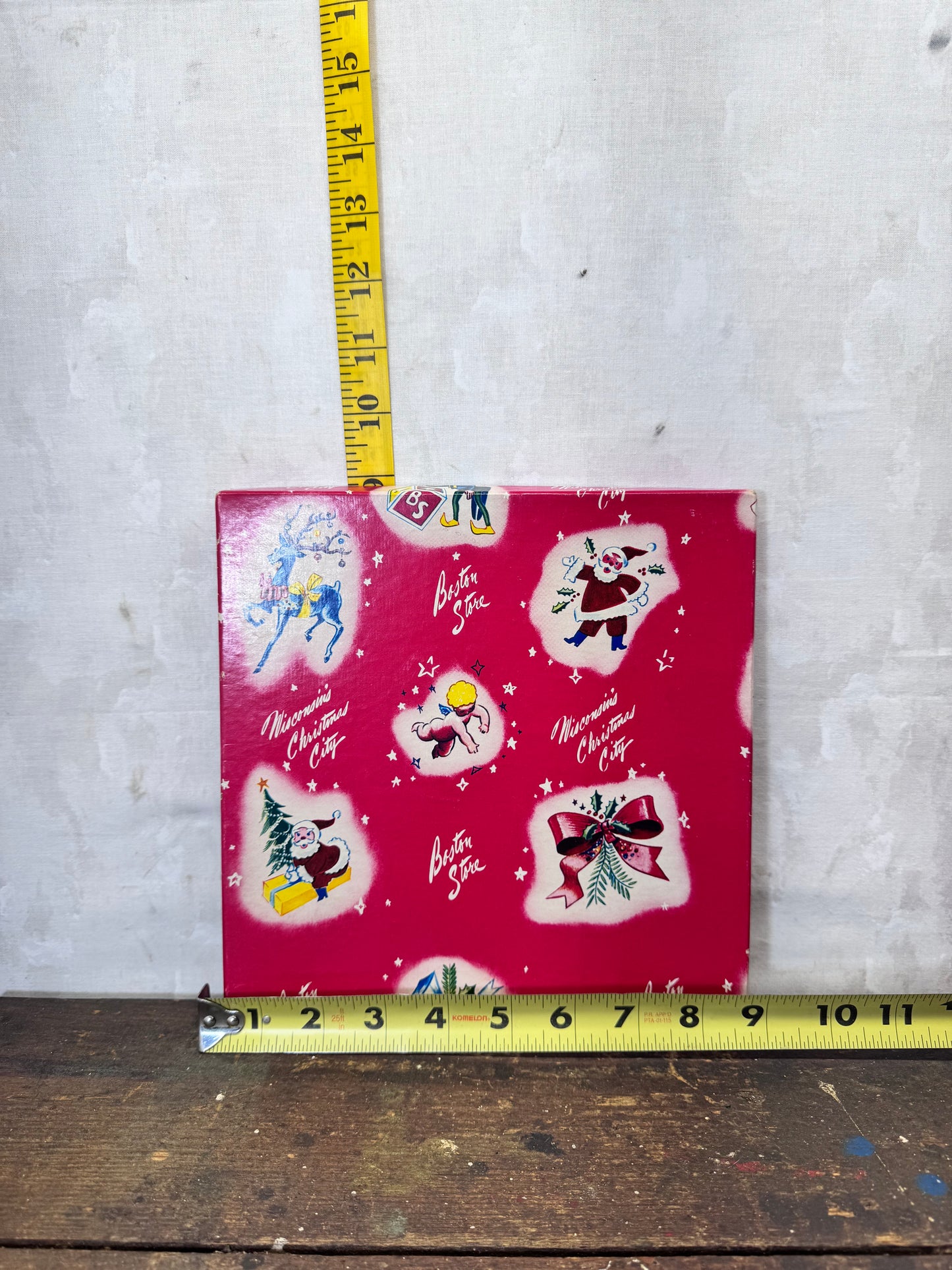 Vintage Boston Store Christmas Gift Box #1743