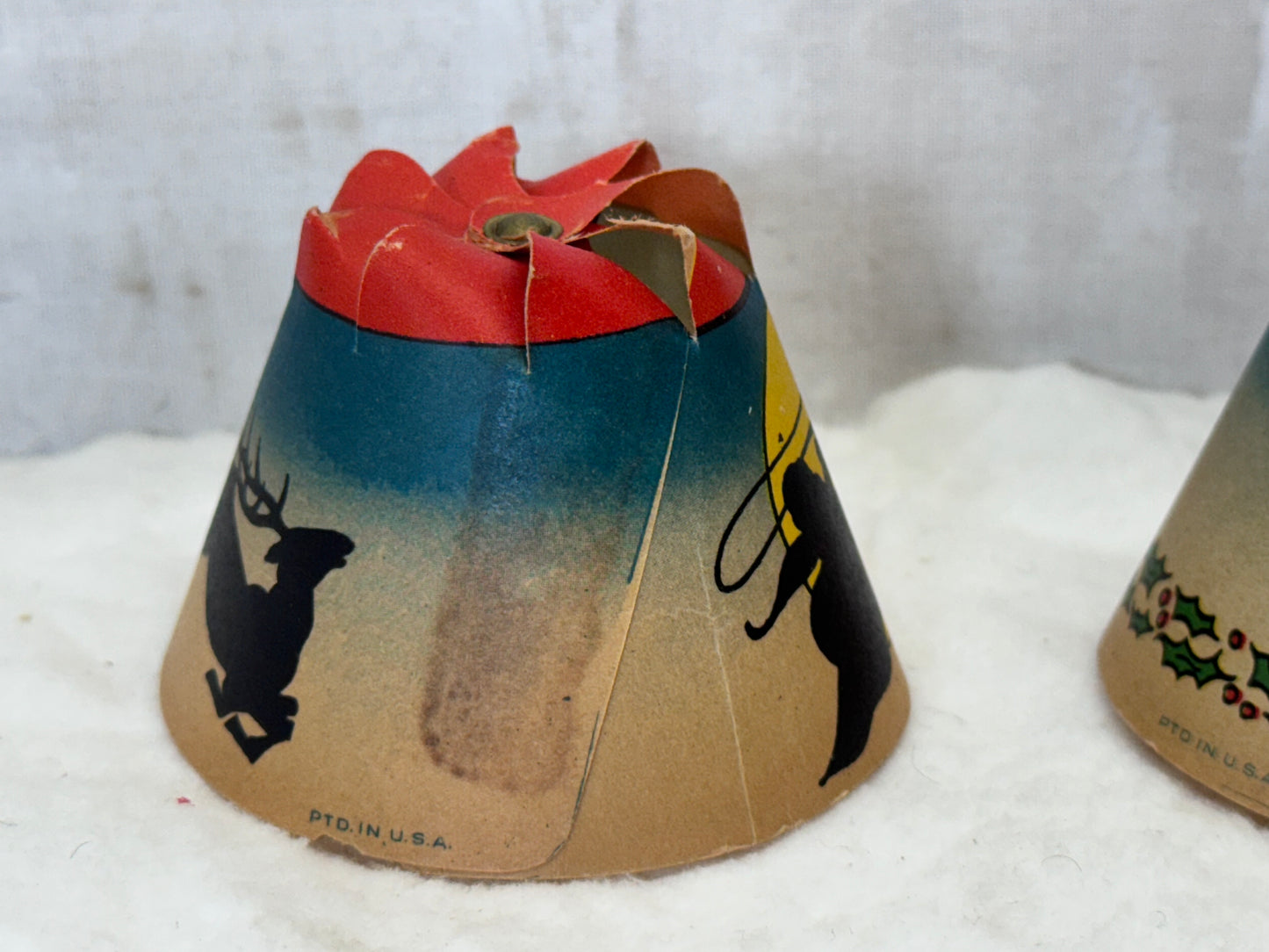 Vintage Whirl Glo Revolving Christmas Tree Light Shades #1788