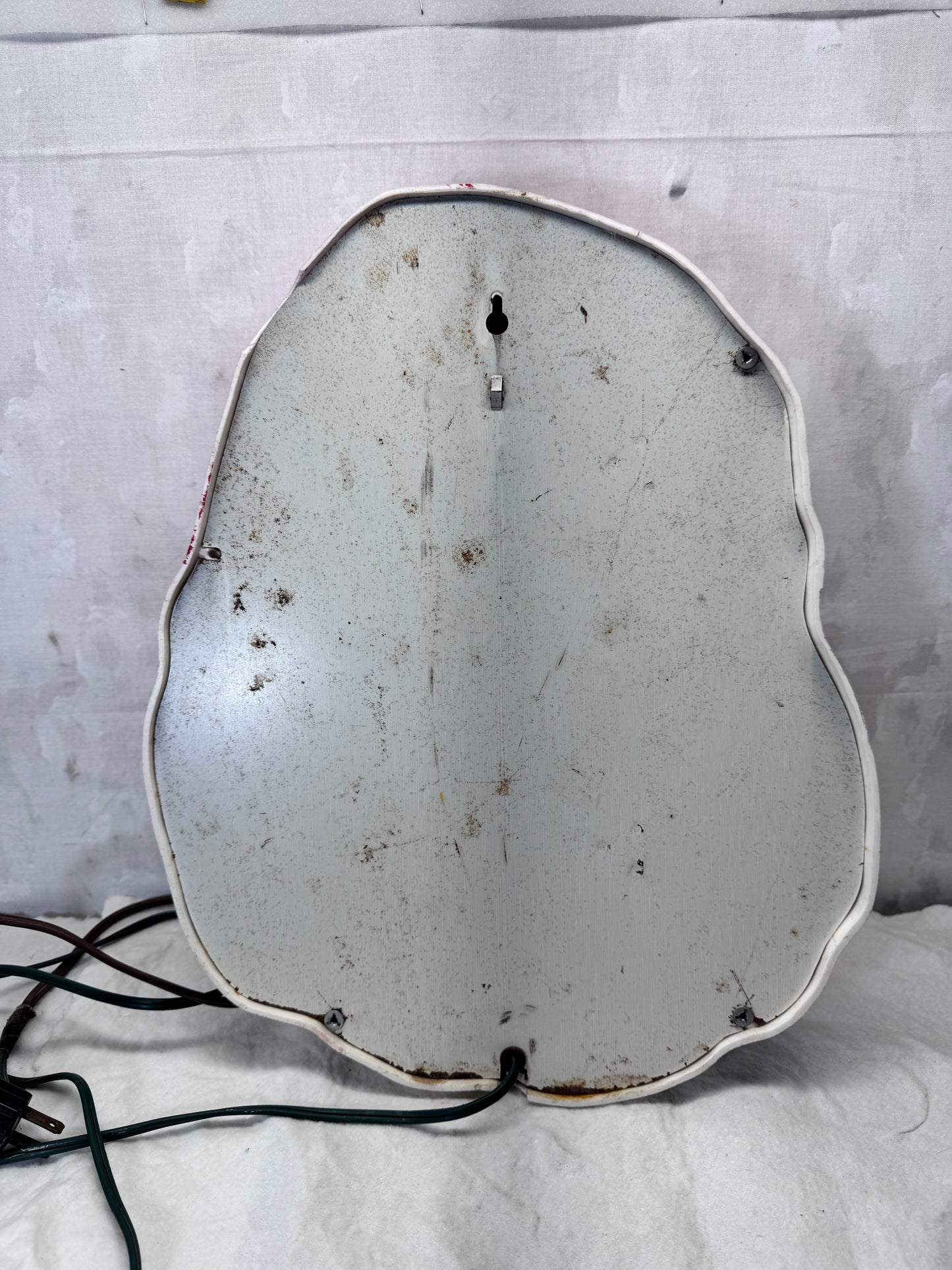 NOMA Light-Up Santa Claus Wall Blow Mold Vintage Working #2078