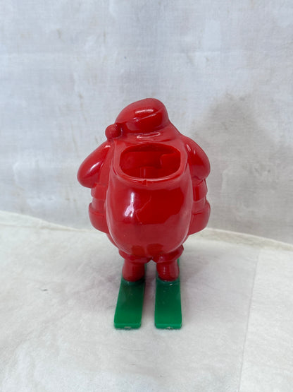 Vintage Rosbro Santa Skiing Candy Container #1977