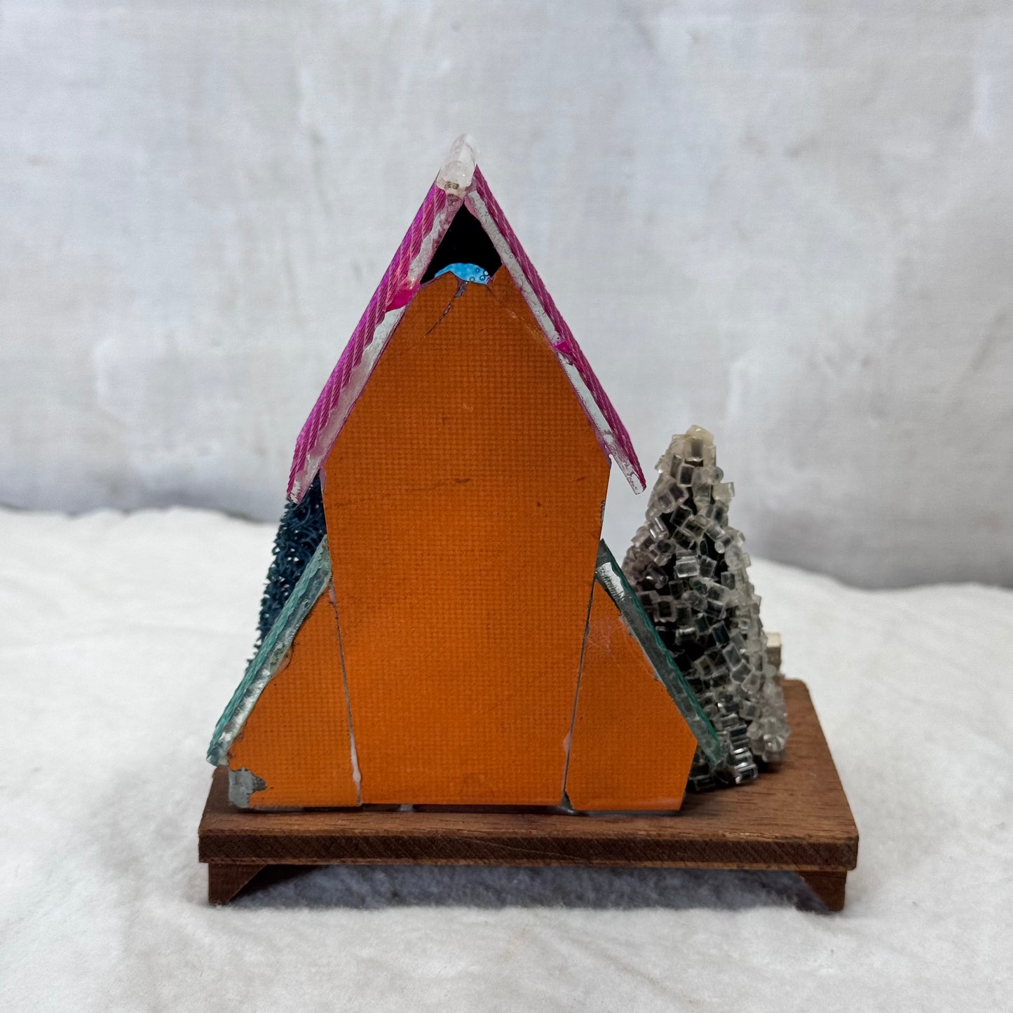 Twinkle Lite Putz Christmas House Vintage Flawed #2197