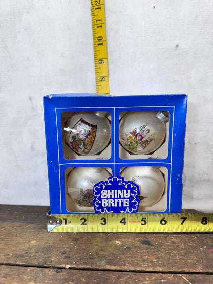 Shiny Brite Poloron Vintage Christmas Ornaments NOS #1834