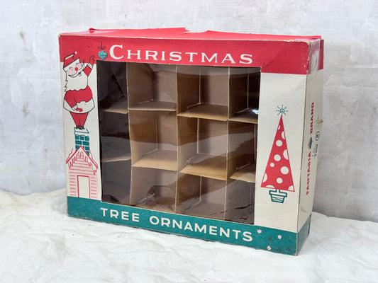Fantasia Brand Christmas Ornament Box Empty Vintage #1747