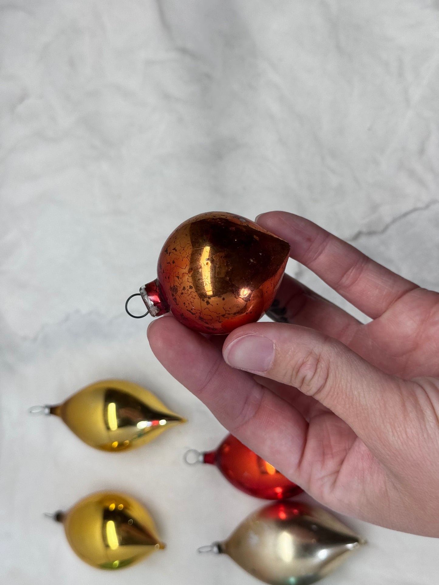 Vintage Glass Christmas Ornaments Bundle of 14 #2087