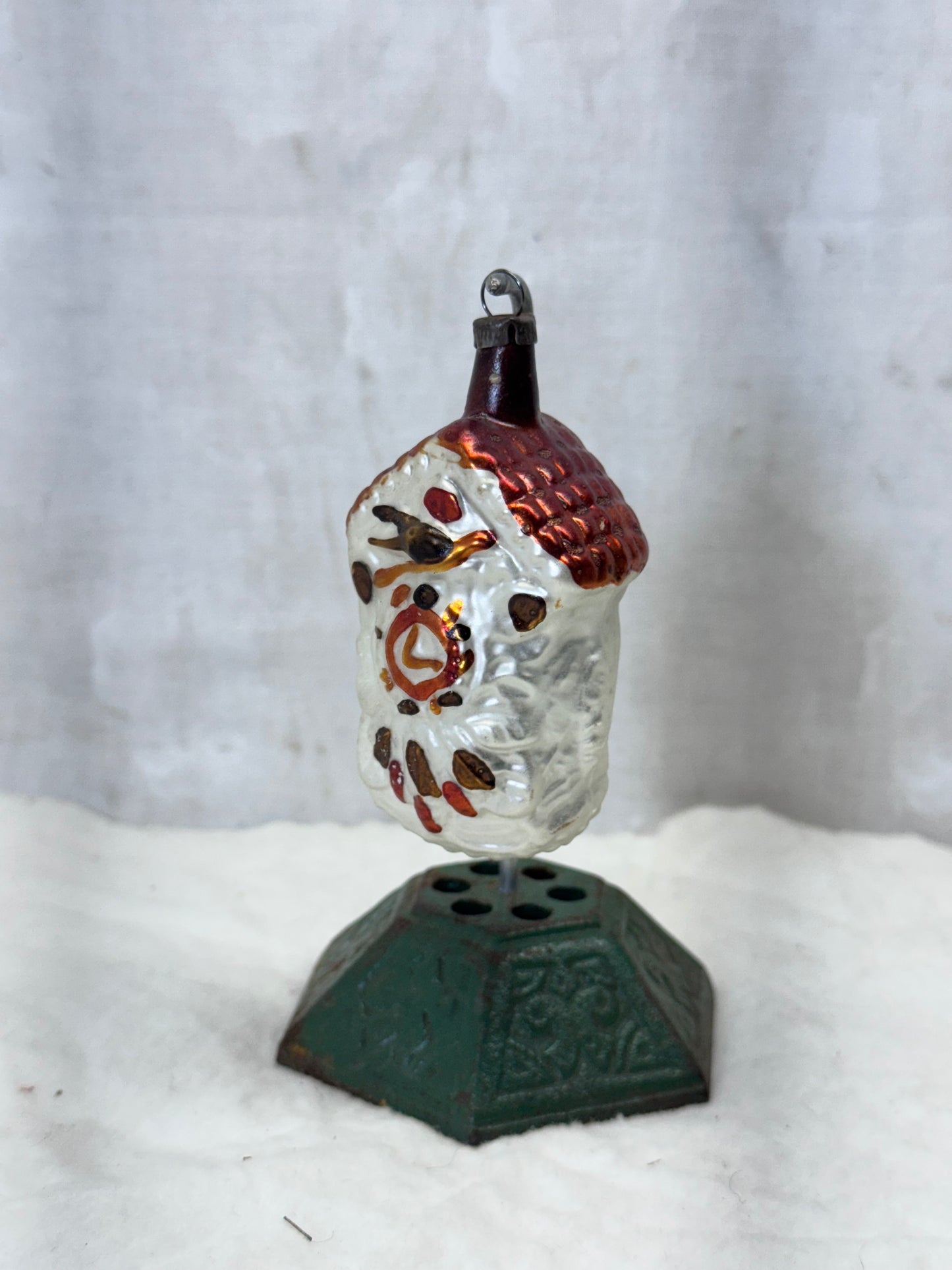 Vintage Antique German Christmas Ornament Cuckoo Clock #1796