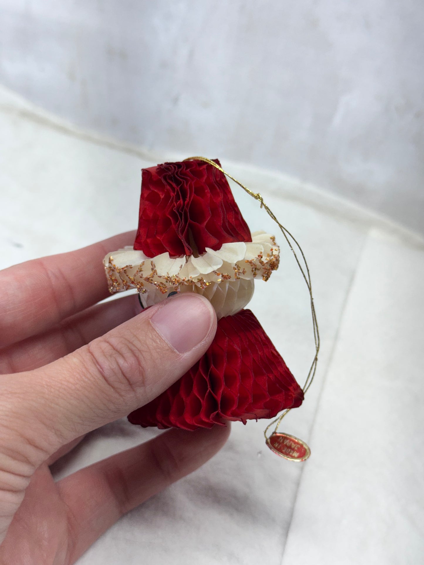 Paper Santa Claus Japan Ornament Vintage #2004