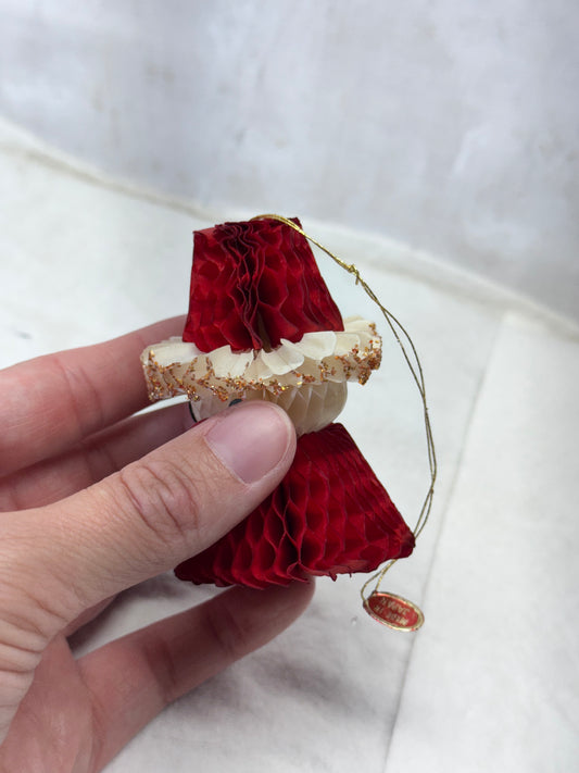 Paper Santa Claus Japan Ornament Vintage #2004