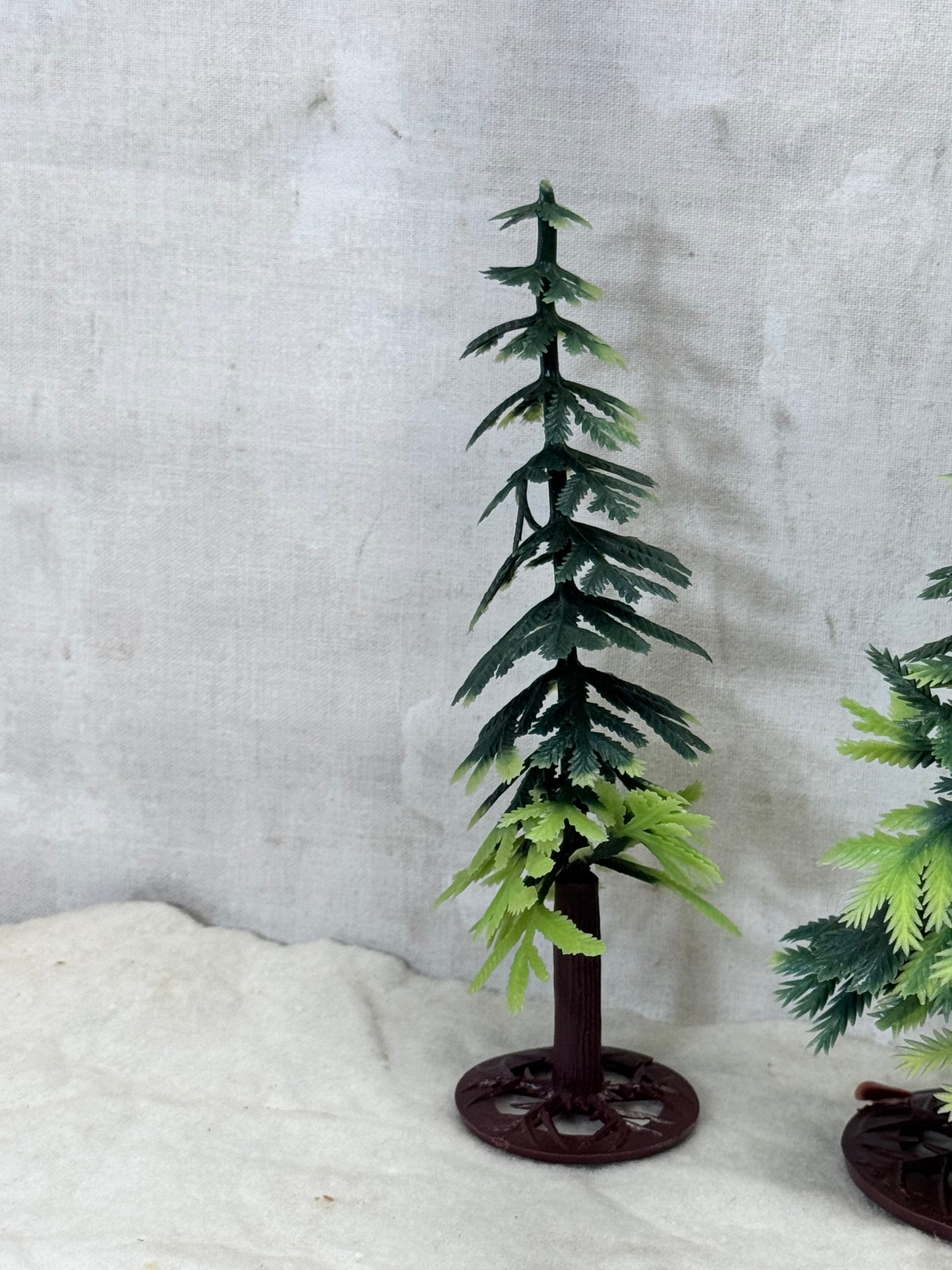 Vintage Plastic Christmas Pine Trees #1739