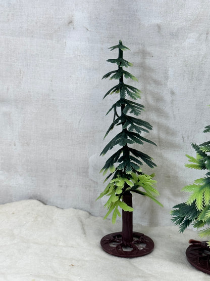 Vintage Plastic Christmas Pine Trees #1739