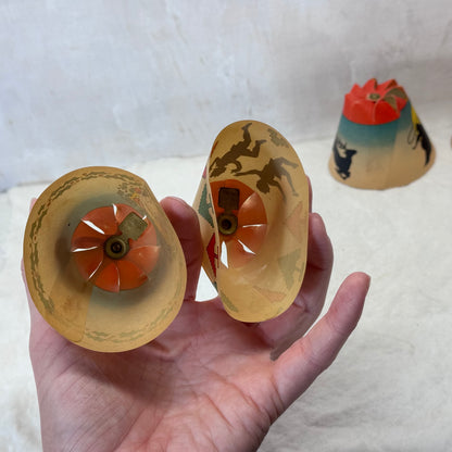 Vintage Whirl Glo Revolving Christmas Tree Light Shades #2147