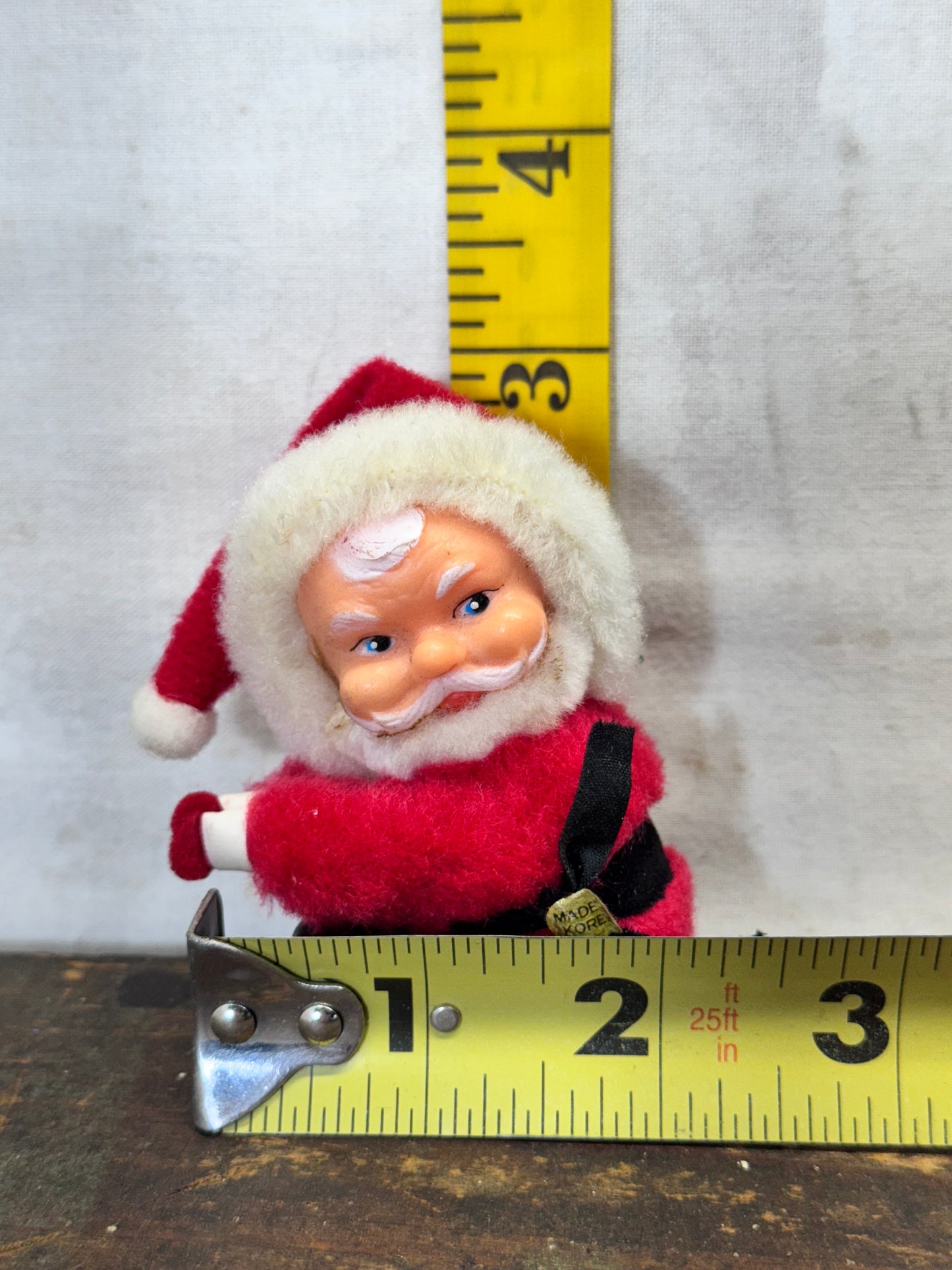 Felt Santa Claus Hugger Clip On Christmas Vintage #1874