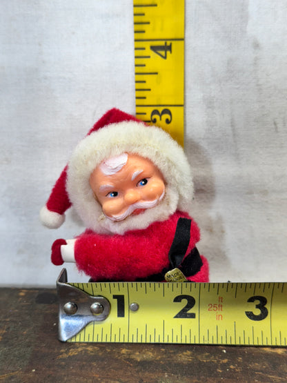 Felt Santa Claus Hugger Clip On Christmas Vintage #1874
