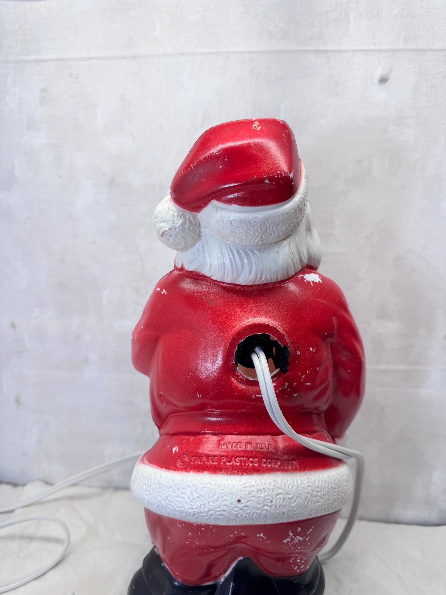 1971 Whispering Santa Claus Blow Mold Vintage #2071 Working