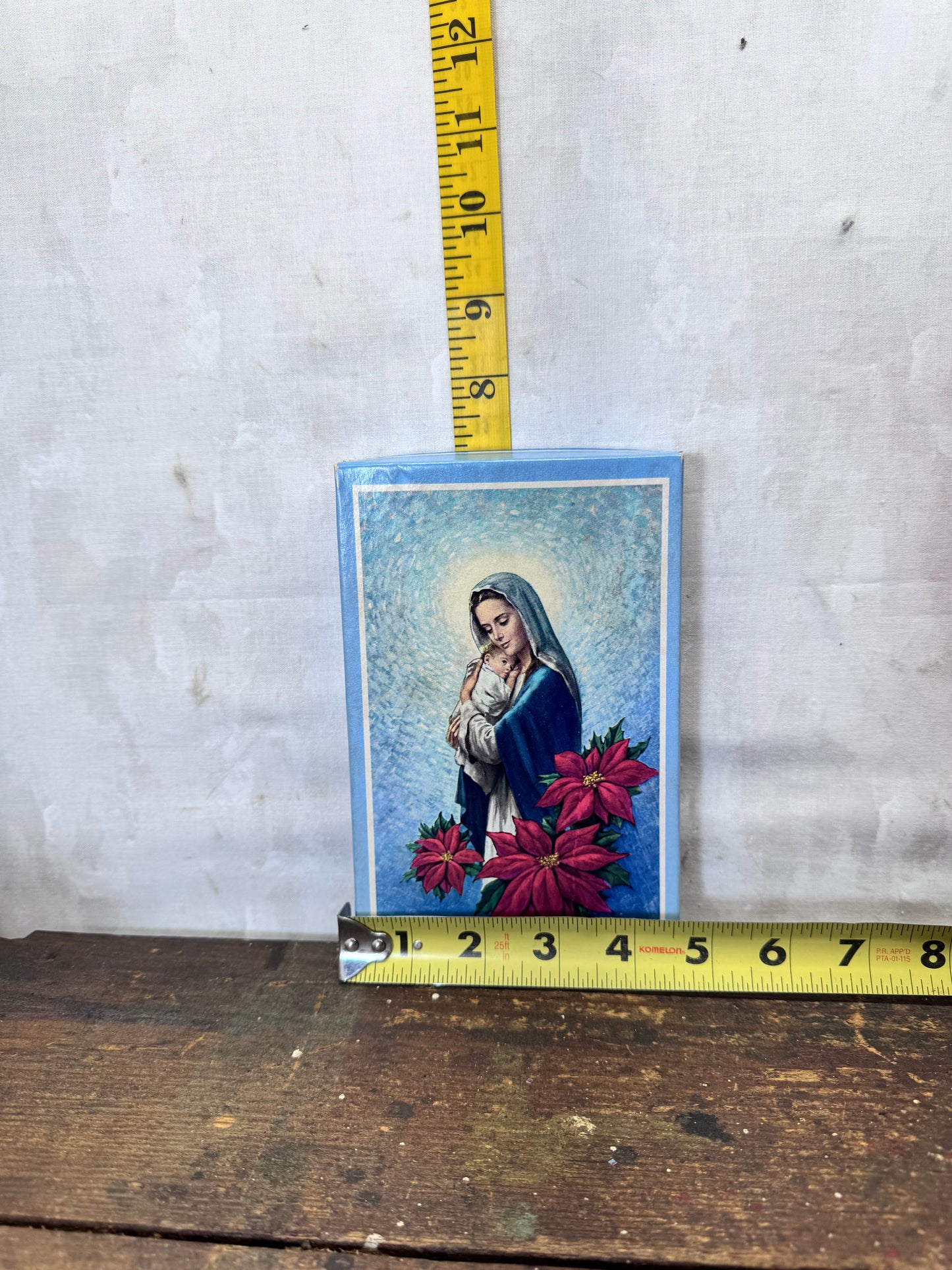 Virgin Mary Christmas Holiday Box Empty #1892