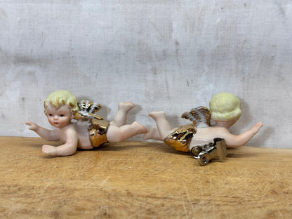 Lefton Japan Clip-On Tree Angels Ornaments #1720