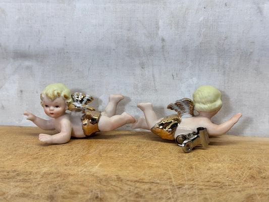 Lefton Japan Clip-On Tree Angels Ornaments #1720