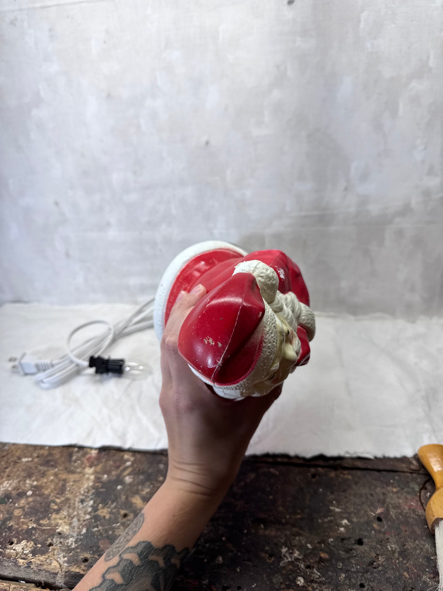 1971 Whispering Santa Claus Blow Mold Vintage #1970