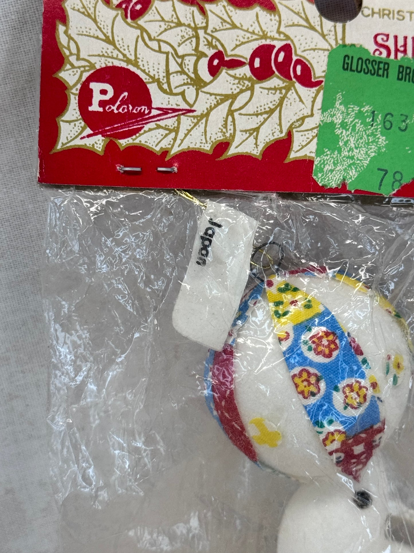 NOS Vintage Shiny Brite Japan Seal Ornament #1677