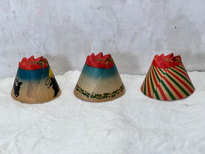 Vintage Whirl Glo Revolving Christmas Tree Light Shades #1788