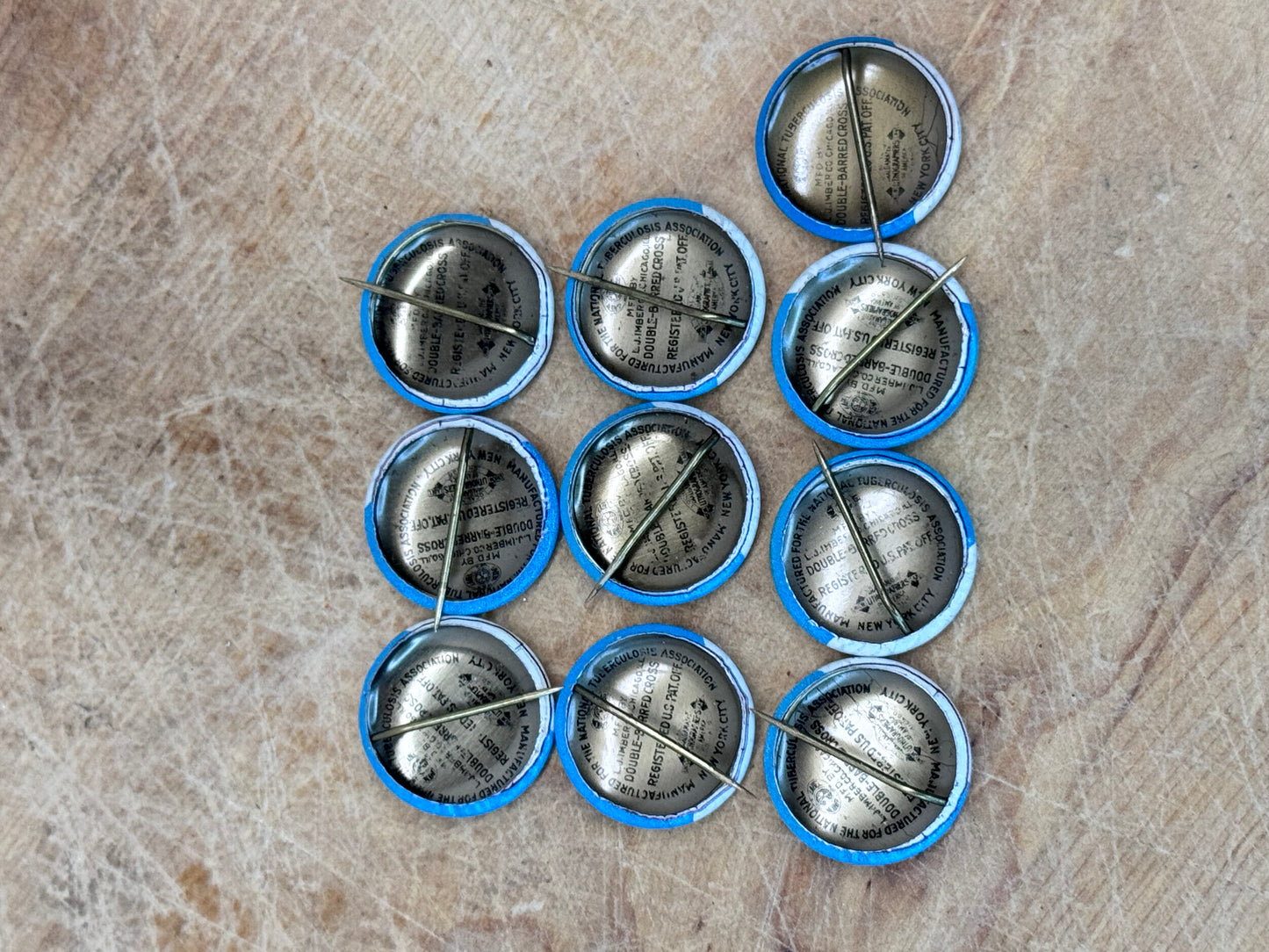 Santa Vintage Pinbacks National Tuberculosis Association #1627