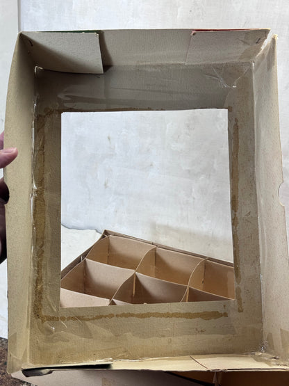 Fantasia Christmas Ornament Box Empty Vintage #1929