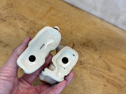 Japan Fawn Deer Salt & Pepper Shakers Vintage #1680