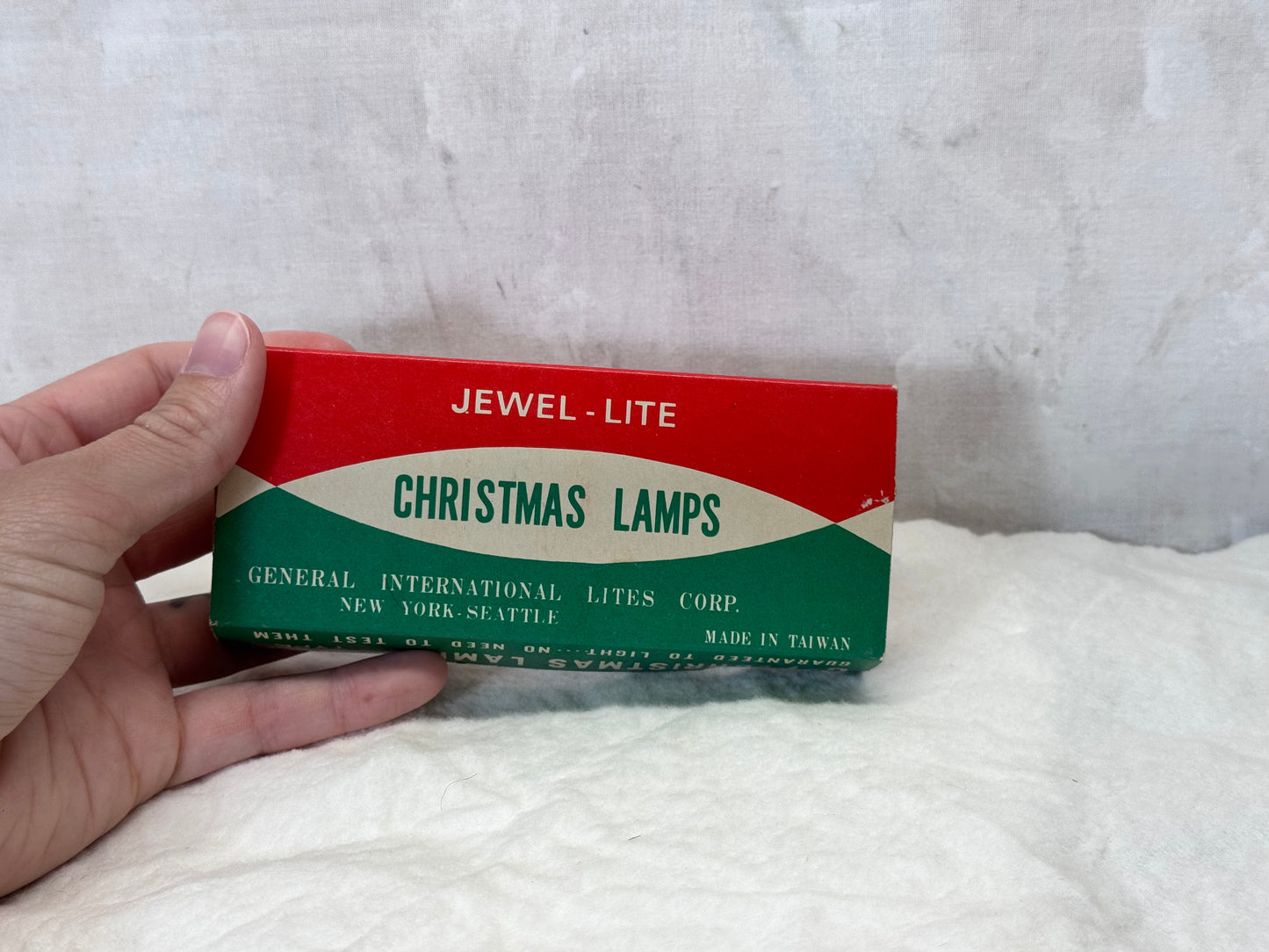 Jewel Lite Christmas Tree Lamp Lightbulbs Red NOS Vintage #1877
