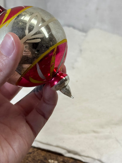 Vintage Glass Christmas Ornament #1797