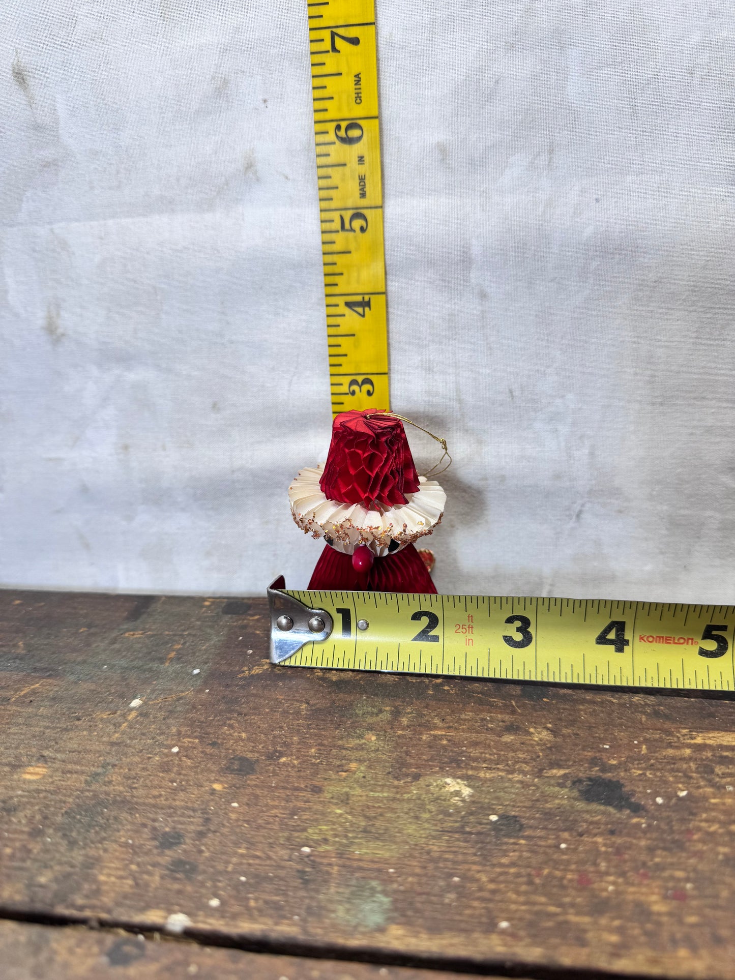 Paper Santa Claus Japan Ornament Vintage #2004