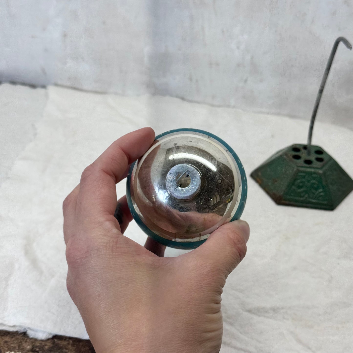 Silent Night Glass Ornament Vintage #2137