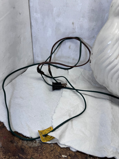 NOMA Light-Up Santa Claus Wall Blow Mold Vintage Working #2078