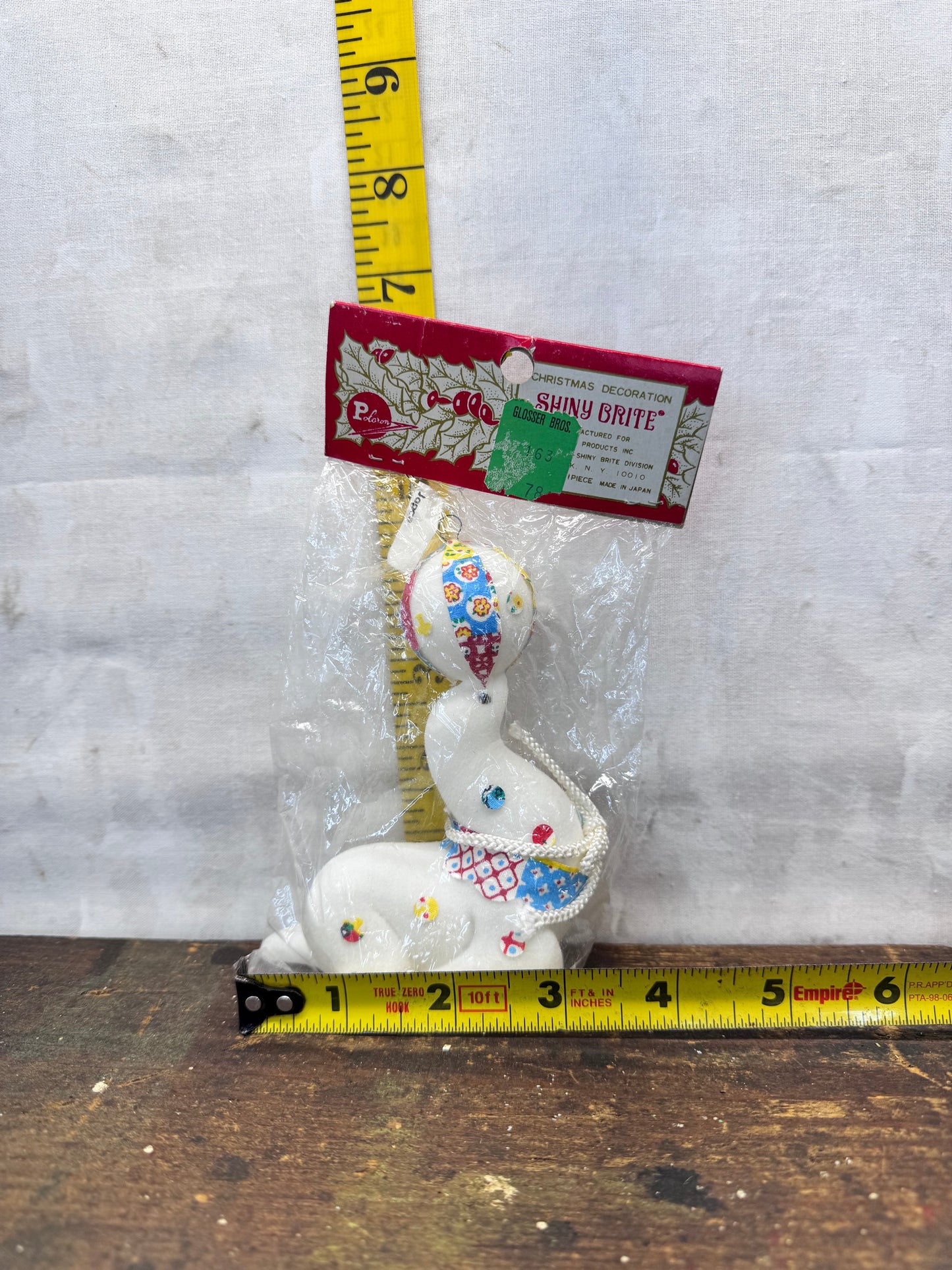 NOS Vintage Shiny Brite Japan Seal Ornament #1677