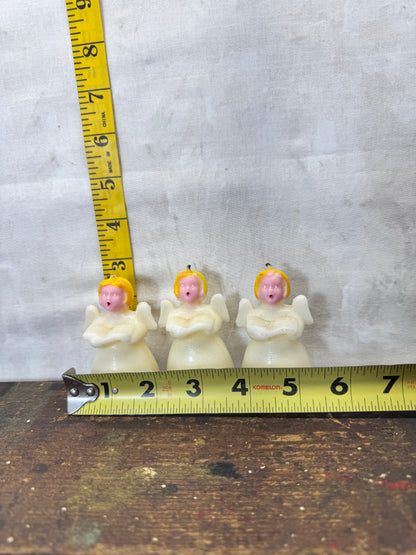 Tavern Candle 3 Singing Angels Vintage Christmas #1988