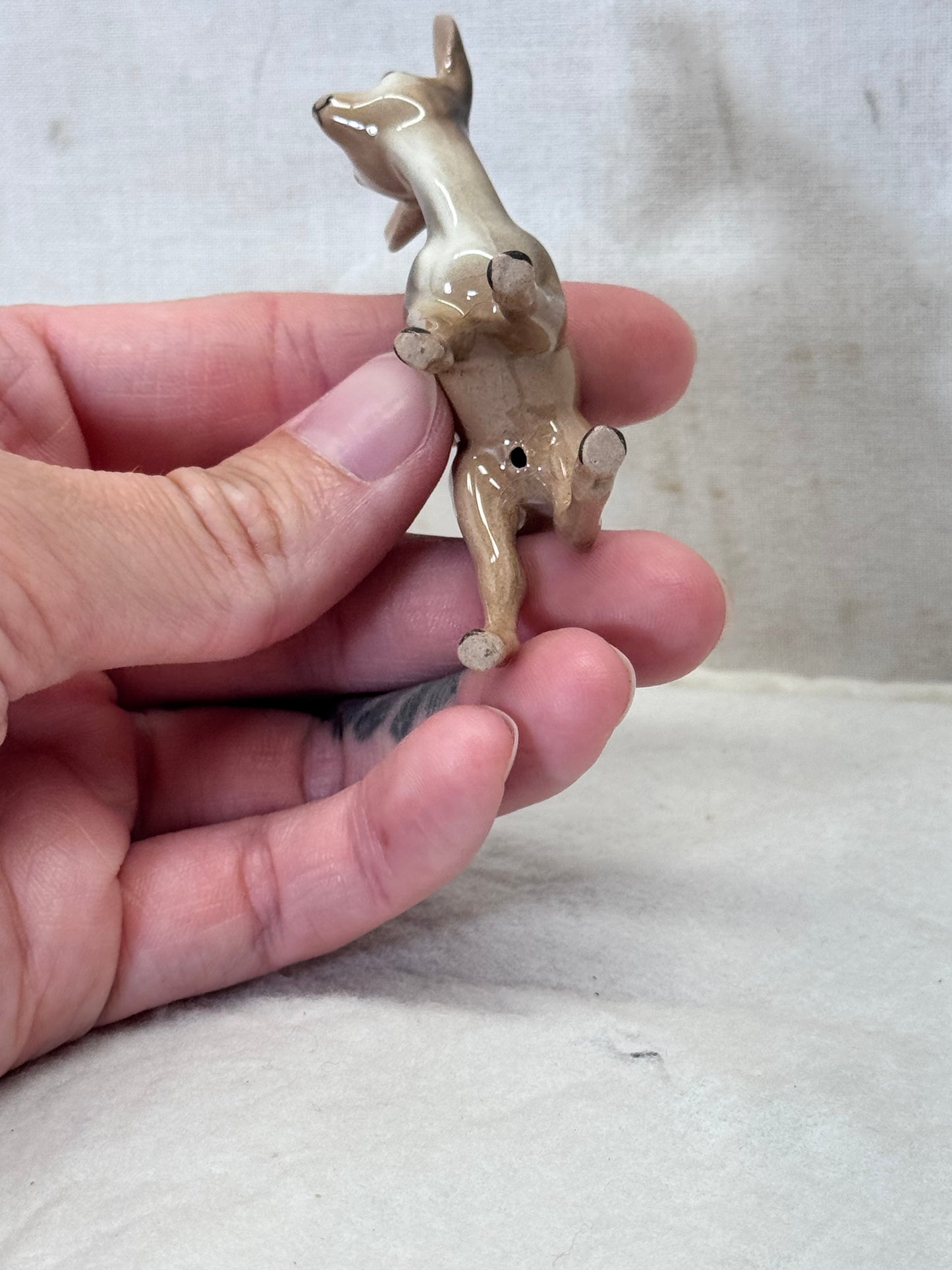 Mini Deer Figurine Christmas Vintage #1993