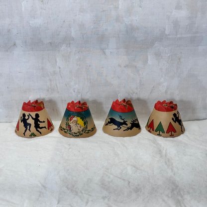 Vintage Whirl Glo Revolving Christmas Tree Light Shades #2147