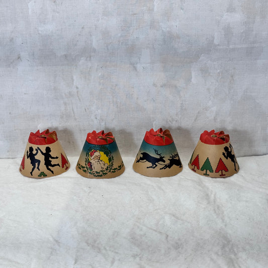 Vintage Whirl Glo Revolving Christmas Tree Light Shades #2147