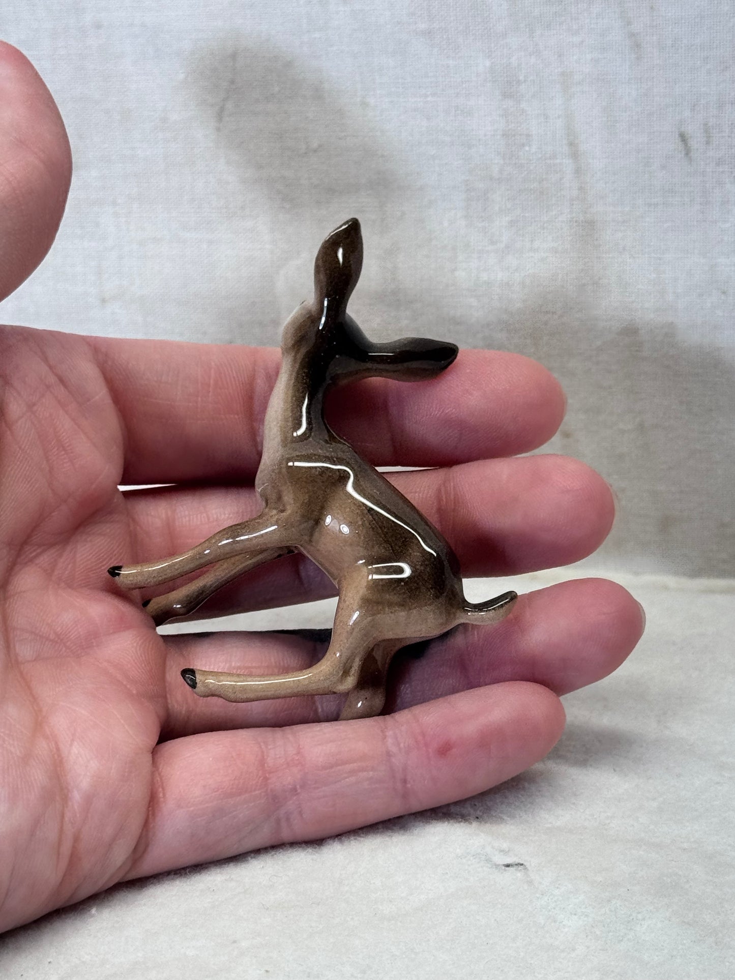 Mini Deer Figurine Christmas Vintage #1993