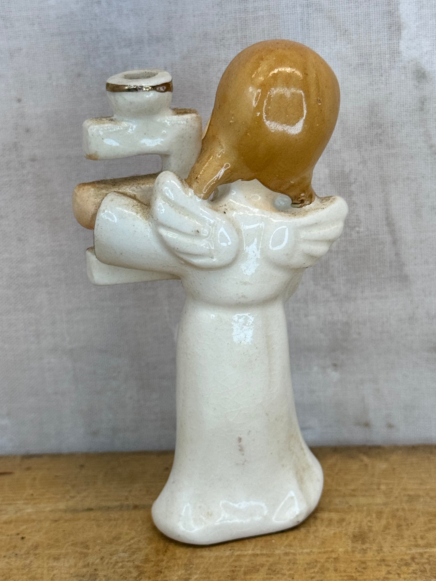 Vintage Christmas Napco Angel Replacement Letter E #1678