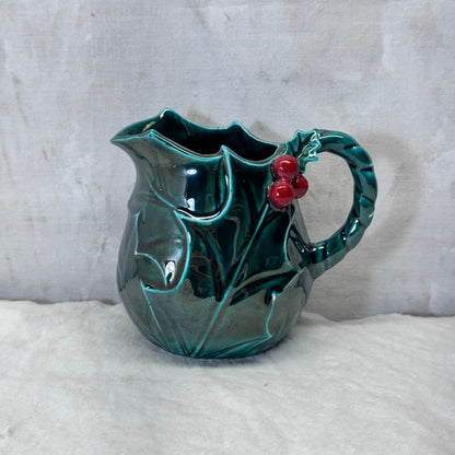 Lefton Christmas Holly Berry Vintage Creamer #2061