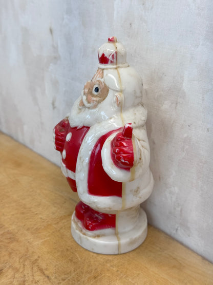 Vintage King Santa Hard Plastic Light Up Bank #1682