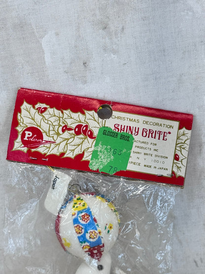 NOS Vintage Shiny Brite Japan Seal Ornament #1677