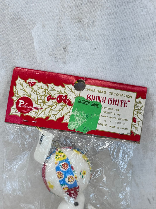 NOS Vintage Shiny Brite Japan Seal Ornament #1677