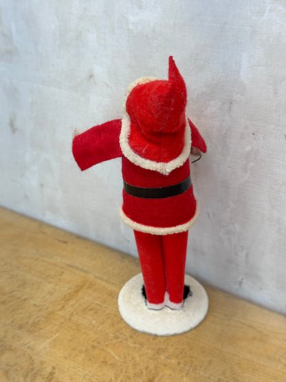 Vintage Putz Santa w Candle & missing Bell Japan #1681