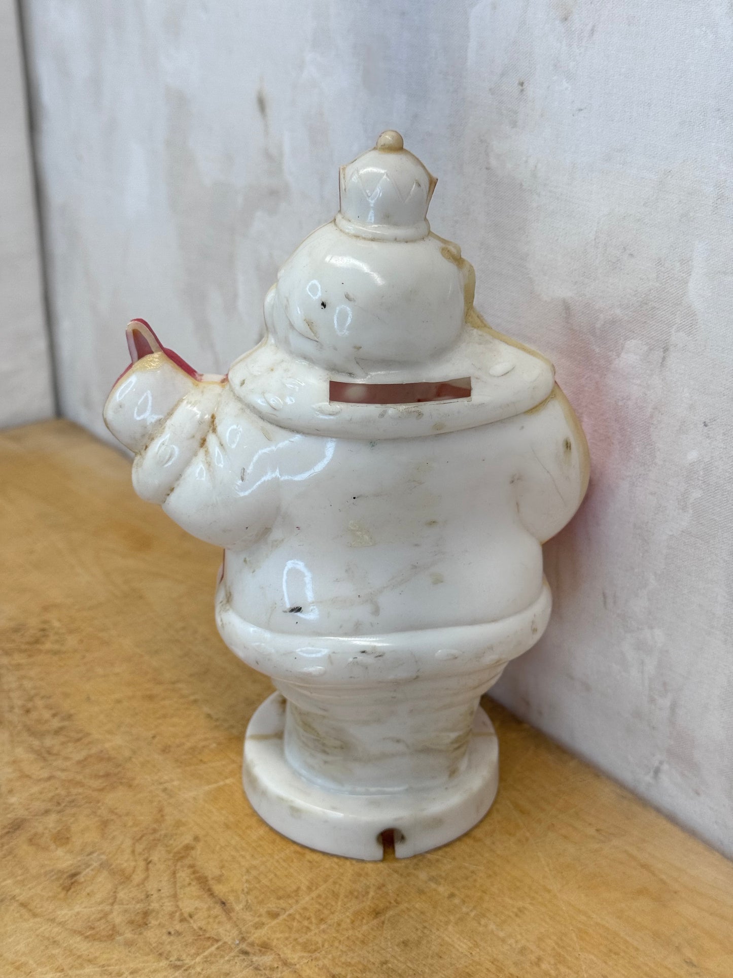 Vintage King Santa Hard Plastic Light Up Bank #1682
