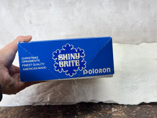 Shiny Brite Poloron Vintage Christmas Ornaments NOS #1834