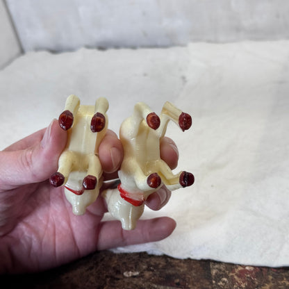 Rudolph Hard Plastic Vintage Ornaments #2079